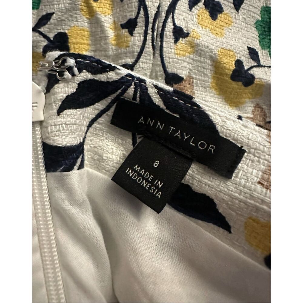 New! Ann Taylor Floral Mini-Dress Sz 8 - Picture 5 of 6